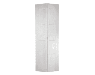 White Primed Shaker 4 Panel Bi-Fold