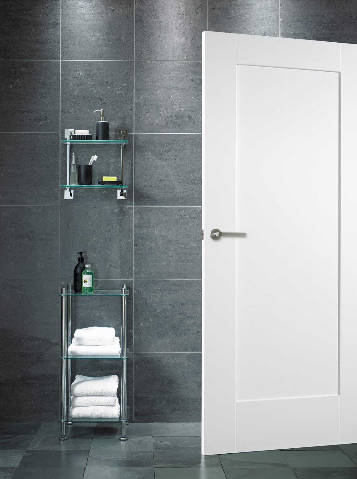White Primed Shaker 1 Panel Internal Doors