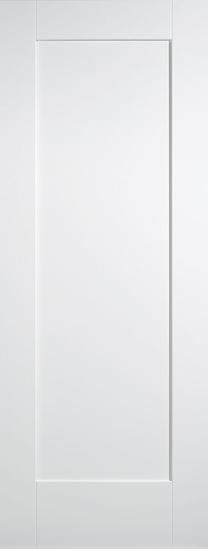 White Primed Shaker 1 Panel Internal Doors