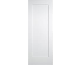 White Primed Shaker 1 Panel Internal Doors