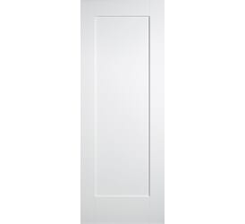 White Primed Shaker 1 Panel Internal Doors