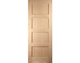 Oak Fully Finished Shaker 4 Panel Internal Doors