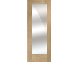 Pattern 10 Oak Internal Doors with Mirrored Panel