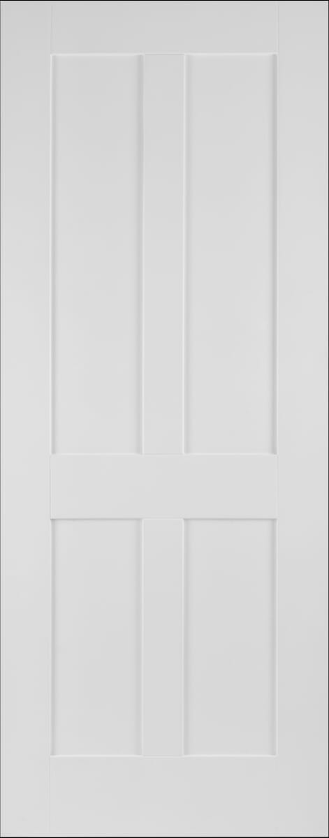 White Victorian Style 4 Panel Fire Door by PM Mendes