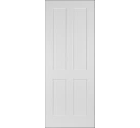White Victorian Style 4 Panel Fire Door by PM Mendes