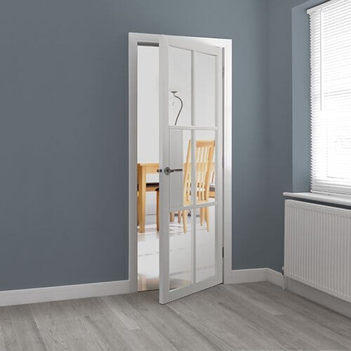 Civic White Clear Glazed Internal Doors