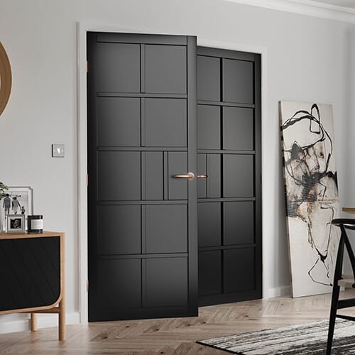 Plaza Black Internal Doors