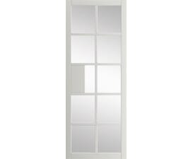 762x1981x35mm (30") Plaza White Clear Glazed Internal Doors