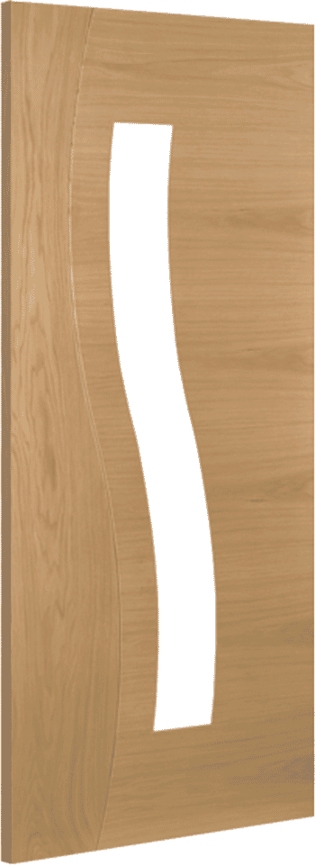 686x1981x35mm (27") Cadiz Oak Glazed - Prefinished Internal Doors