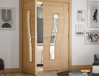 Cadiz Oak Glazed - Prefinished Internal Doors