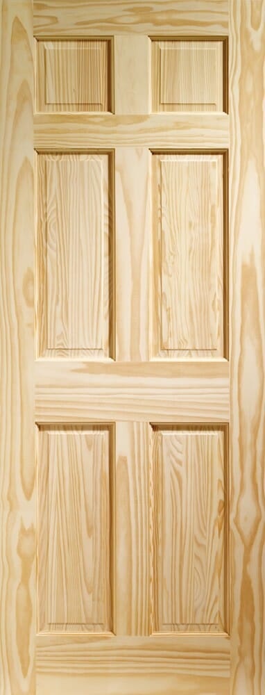 Clear Pine Colonial 6 Panel Internal Doors