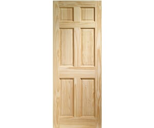 Clear Pine Colonial 6 Panel Internal Doors