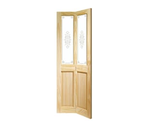 Victorian 4 Panel Clear Pine Bi-Fold - Campion Glass