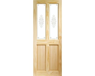 Clear Pine Victorian with Campion Glass Internal Doors