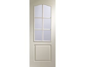 White Moulded Classique 6L Glazed Internal Doors