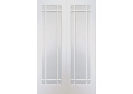 1981 x 1168 x 40mm White Cheshire Rebated Pair - Prefinished Internal Doors