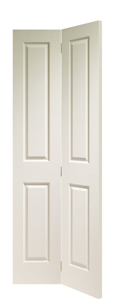 Victorian White Moulded Bi-Fold