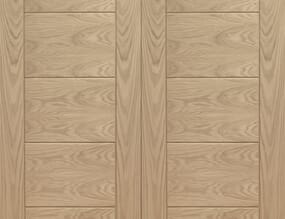 1981 x 1524 x 40mm Palermo Oak Rebated Pair Internal Doors