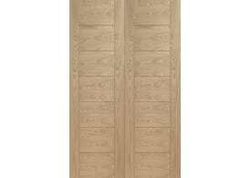 1981 x 1524 x 40mm Palermo Oak Rebated Pair Internal Doors