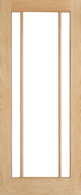 Lincoln Oak Clear Glass Internal Door Set by LPD