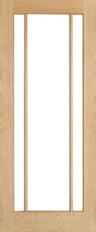 Lincoln Oak Clear Glass Internal Door Set by LPD