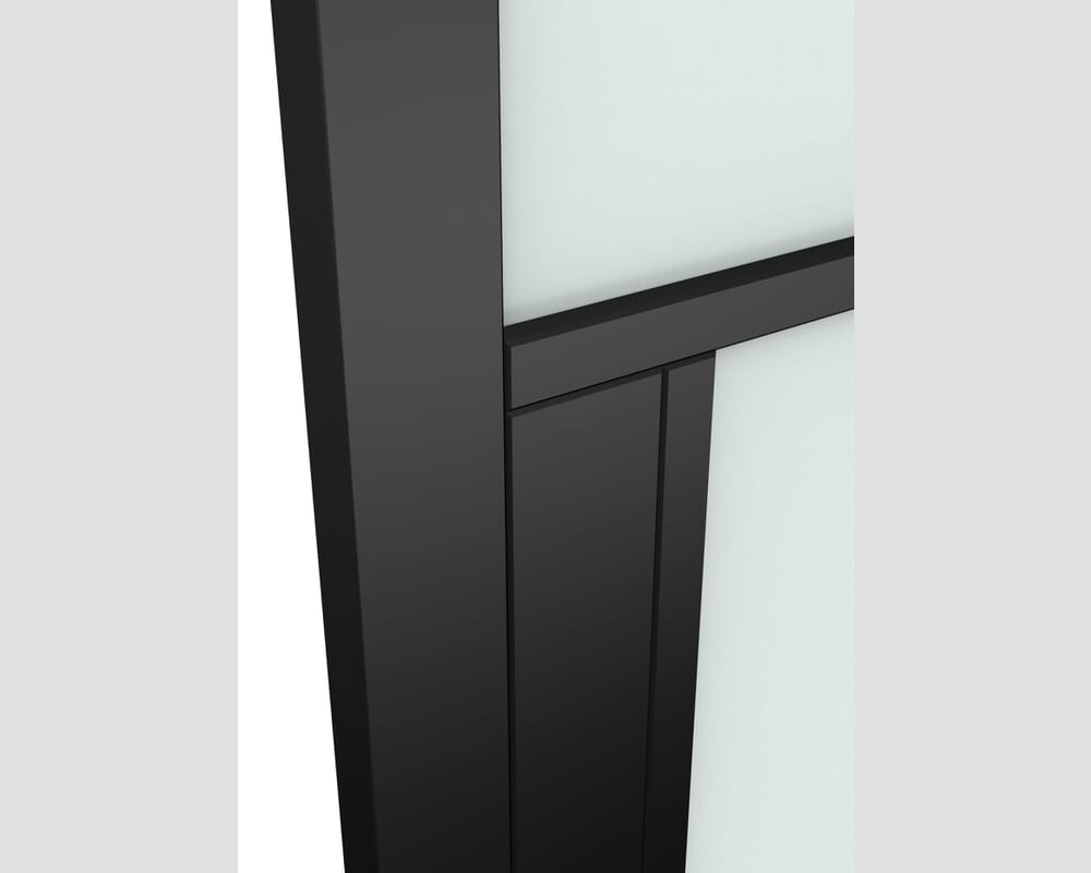 1981 x 762 x 35mm (30") Heritage Black Frosted Glass - Prefinished Internal Doors