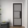 Black Heritage 3 Lite Frosted Glazed Internal Door