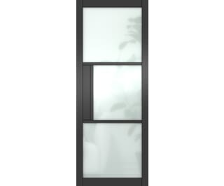 Heritage Black Frosted Glass - Prefinished Internal Doors