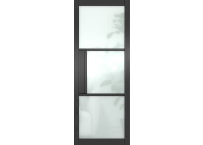 Heritage Black Frosted Glass Internal Doors