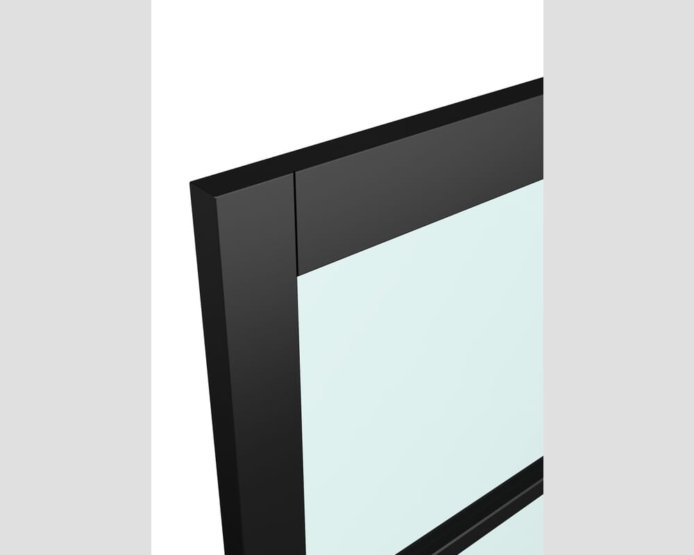 1981 x 305 x 35mm Kensington Black 4L Glazed Prefinished Internal Doors