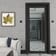 Black Shaker 4 Lite Clear Glazed Internal Door