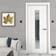 White Primed 7 Panel Clear Glazed Internal Door