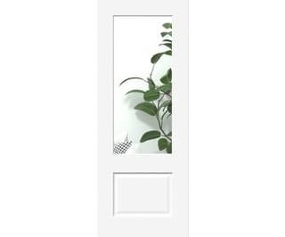 Grange 2 Panel White Clear Glazed Internal Doors