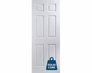 White Bostonian 6P Solid Internal Doors