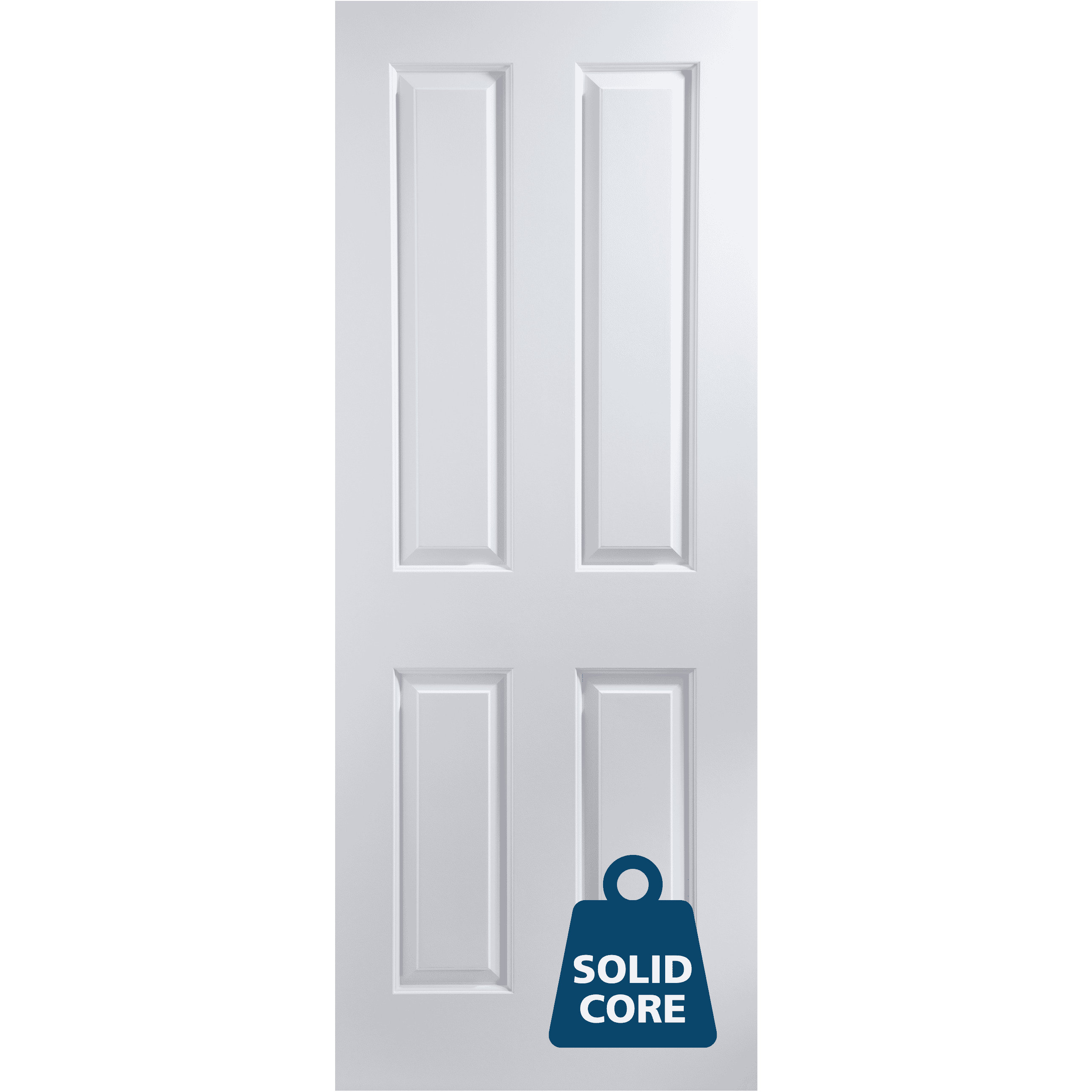 White Atherton 4P Solid Internal Doors