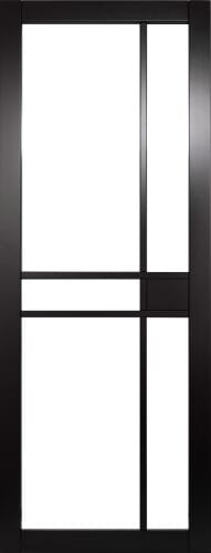 Naples Clear Glazed Black Internal Doors