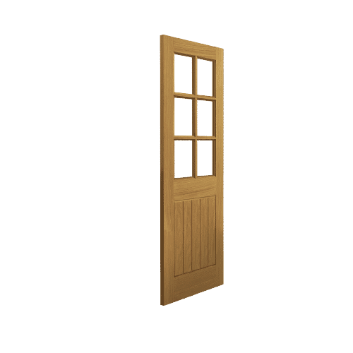 1981mm x 762mm x 35mm (30") Oak Thames 6L Glazed - Prefinished Door