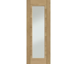 Palermo Oak P10 1 Light - Clear Glass Internal Doors