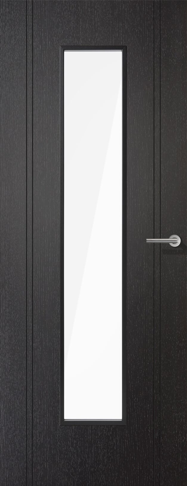 Monaco Black Glazed Laminate Doors