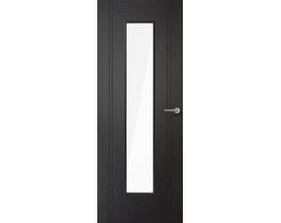 Monaco Black Glazed Laminate Doors