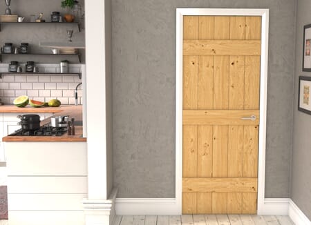 Rustic Solid Oak Ledged Internal Doors