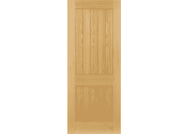 826x2040x44mm Ely Oak 2 Panel - Prefinished Fire Door