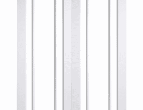 1208x1981x35mm White Worcester Rebated Pair Clear Glazed Internal Doors 