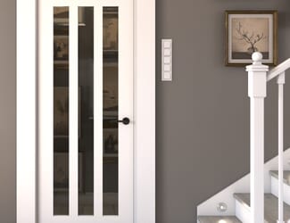 Aston - Clear Glass White Internal Doors