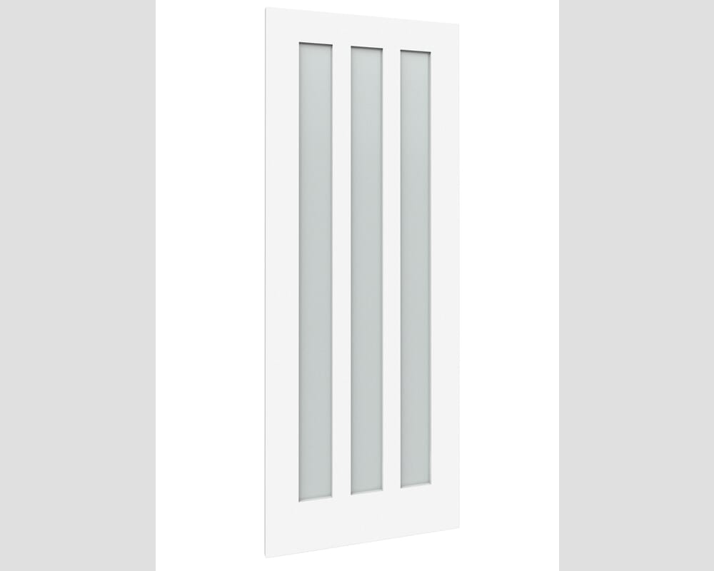 838x1981x35mm (33") Aston - Frosted Glass White Internal Doors