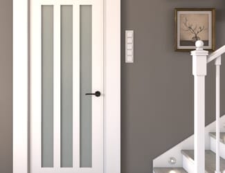 Aston - Frosted Glass White Internal Doors