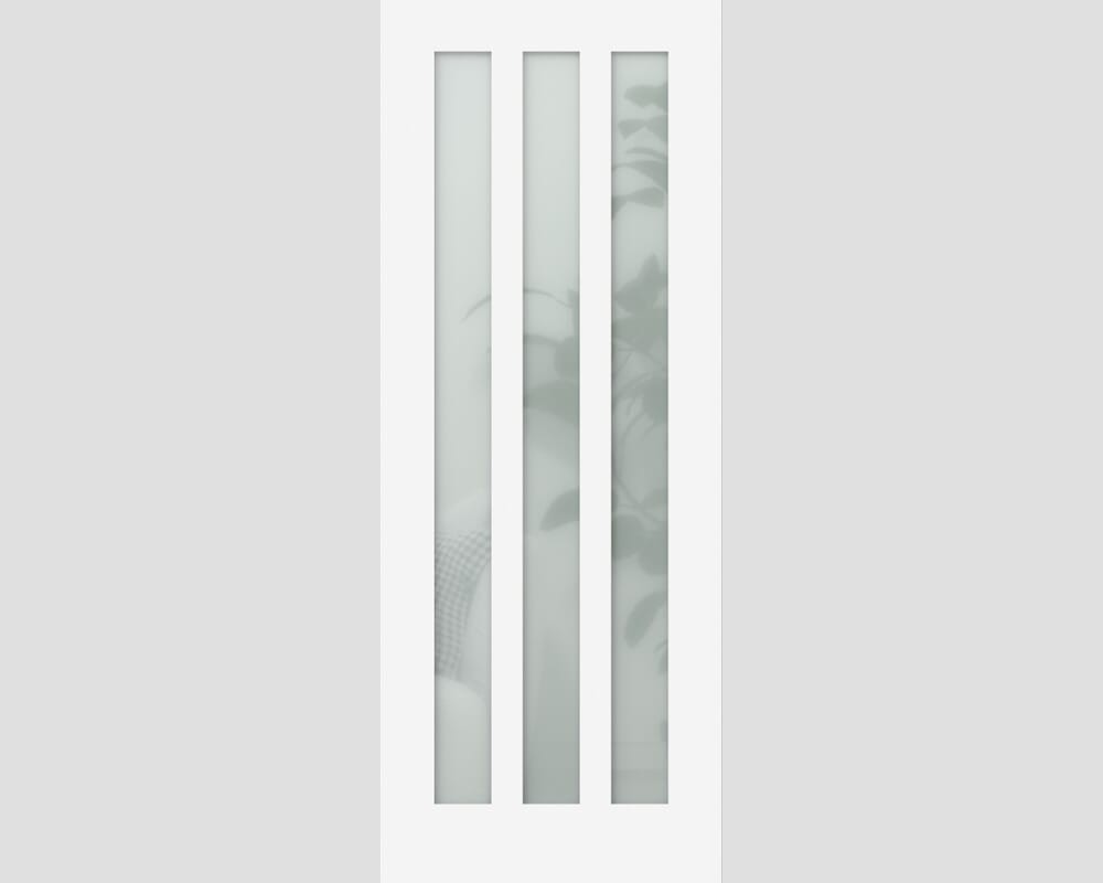 838x1981x35mm (33") Aston - Frosted Glass White Internal Doors