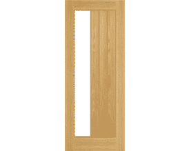 Ely 1SL Glazed Oak - Prefinished Internal Doors
