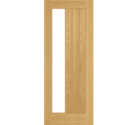 Ely 1SL Glazed Oak - Prefinished Internal Doors