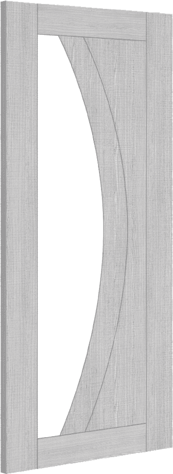 610x1981x35mm (24") Ravello Light Grey Ash Glazed - Prefinished Internal Doors